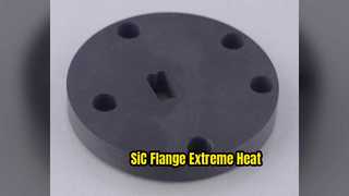 Posicionamento de precisão de flange de cerâmica SiC de alta temperatura